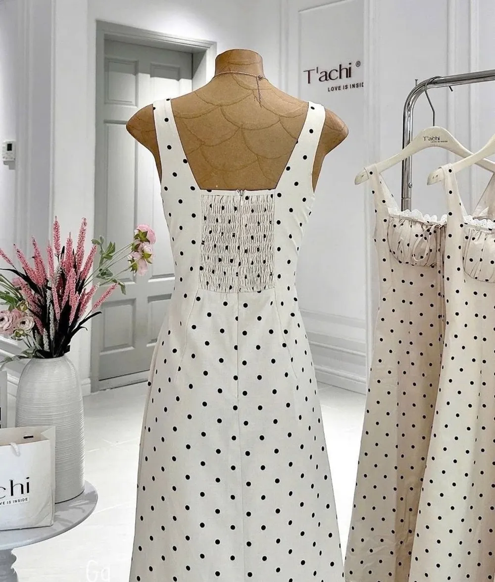 Váy Kate Lụa Dáng Dài - Nhẹ Nhàng Thanh Lịch Tôn Dáng - Ảnh chi tiết 3