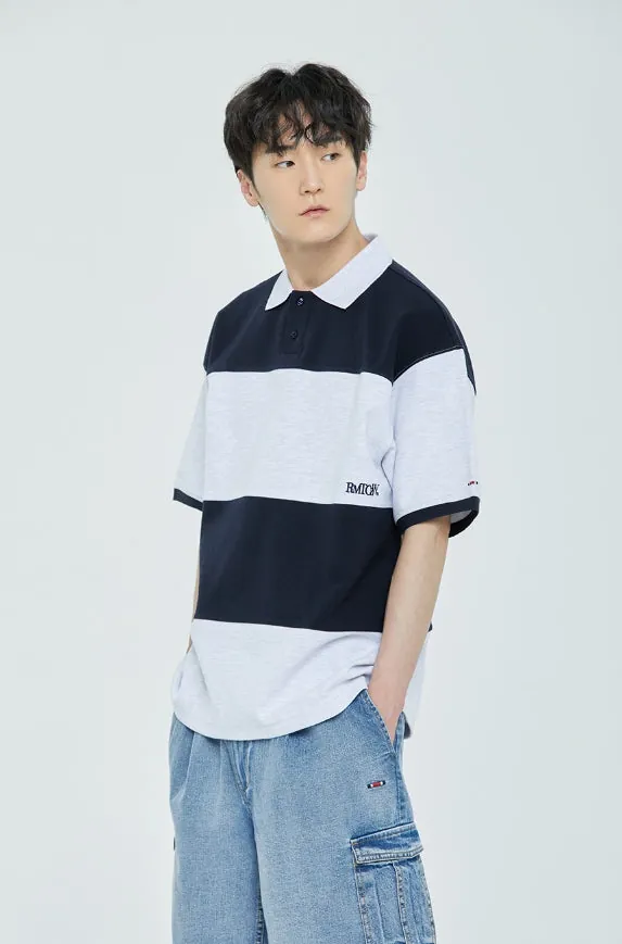 Áo Polo Nam Pandarius - Áo Polo RMT Cộc Tay phối màu đen
