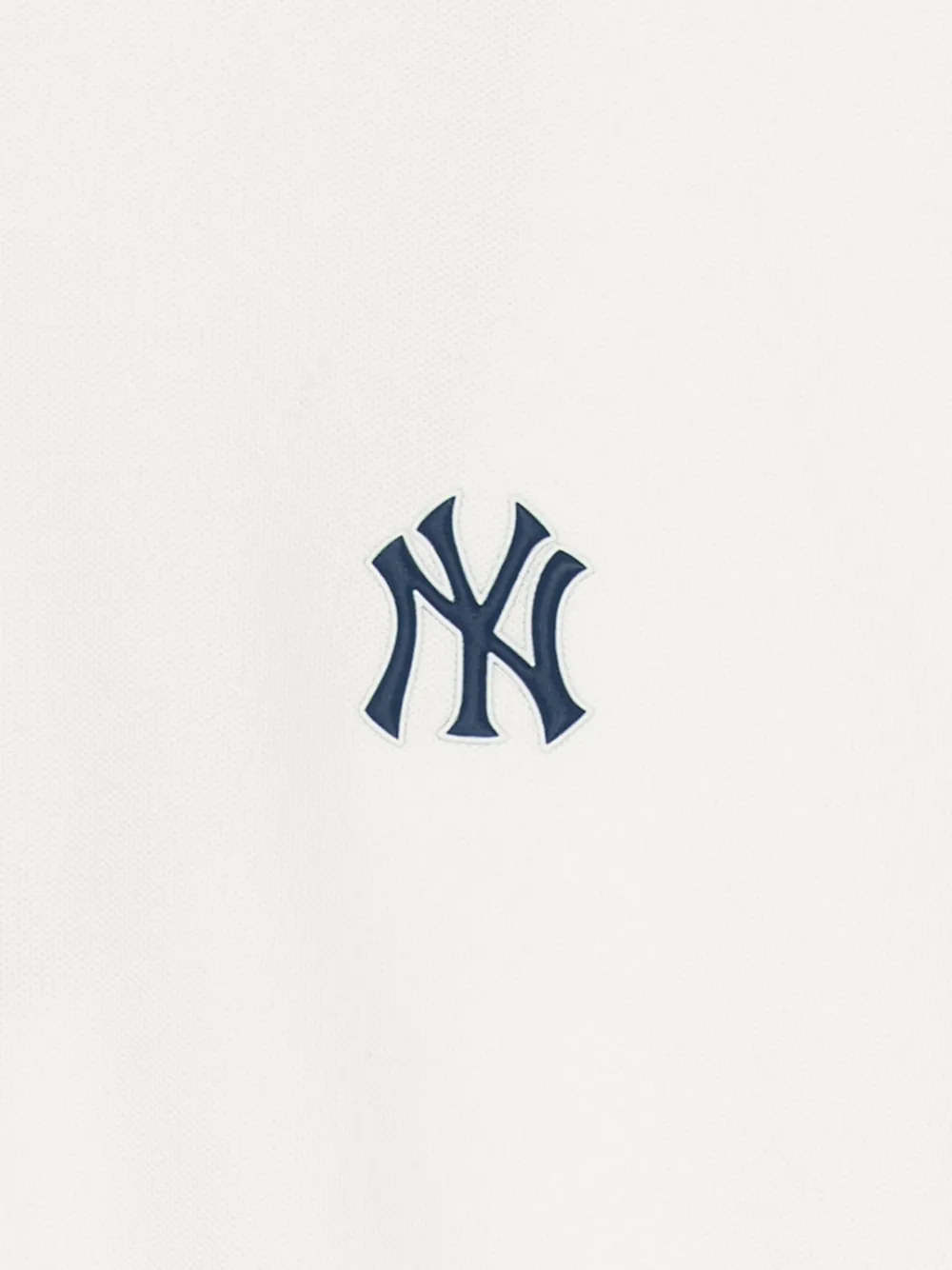 Áo Polo MLB Basic Comfortable Fit Collar T-Shirt New York Yankees Ivory Trắng - Ảnh chi tiết 6