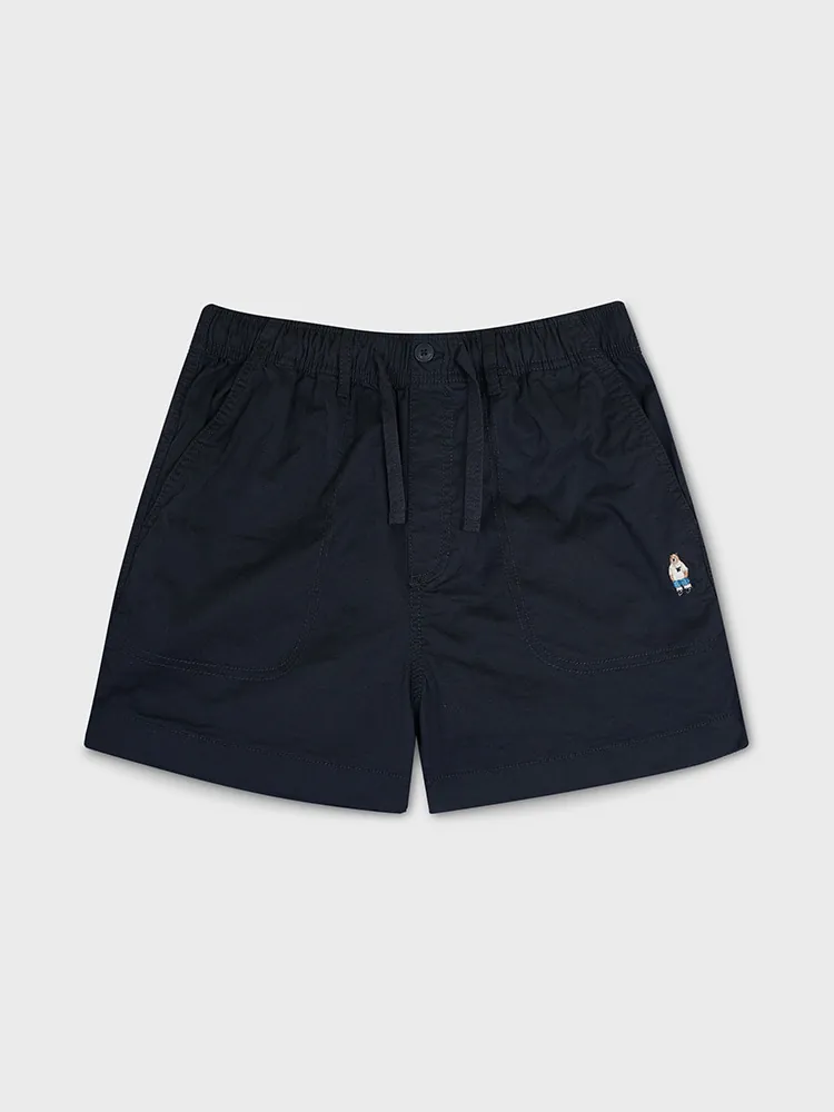 Quần Short Nữ WHOAU Steve Basic Shorts Màu Navy - Ảnh chi tiết 1