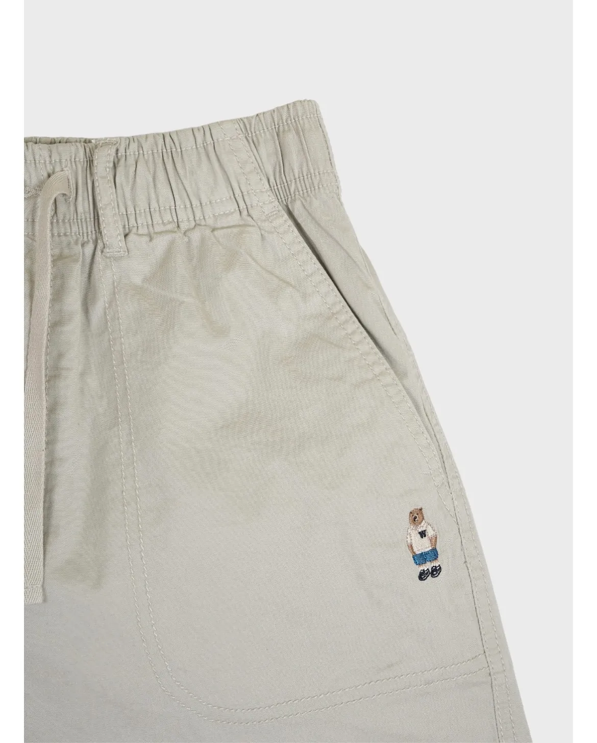Quần Short Nữ WHOAU Steve Basic Shorts Màu Be - Ảnh chi tiết 7