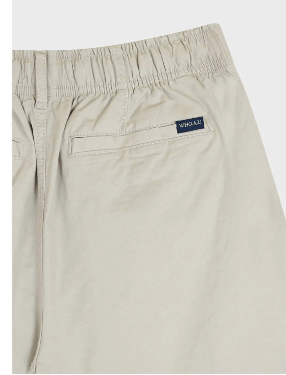 Quần Short Nữ WHOAU Steve Basic Shorts Màu Be - Ảnh chi tiết 3