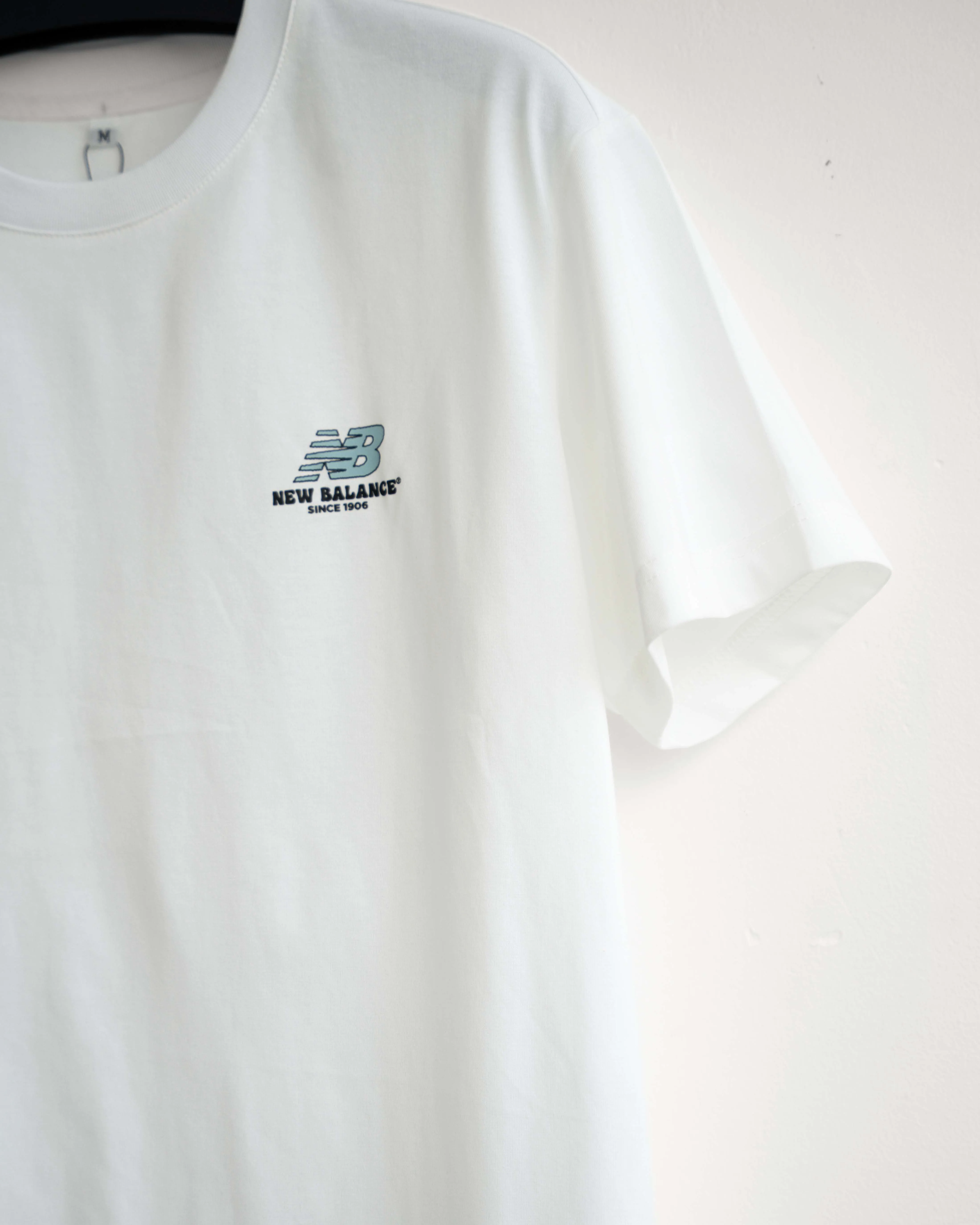 Áo Thun Unisex N.B Iconic Logo Form Regular Màu Trắng - Ảnh chi tiết 4