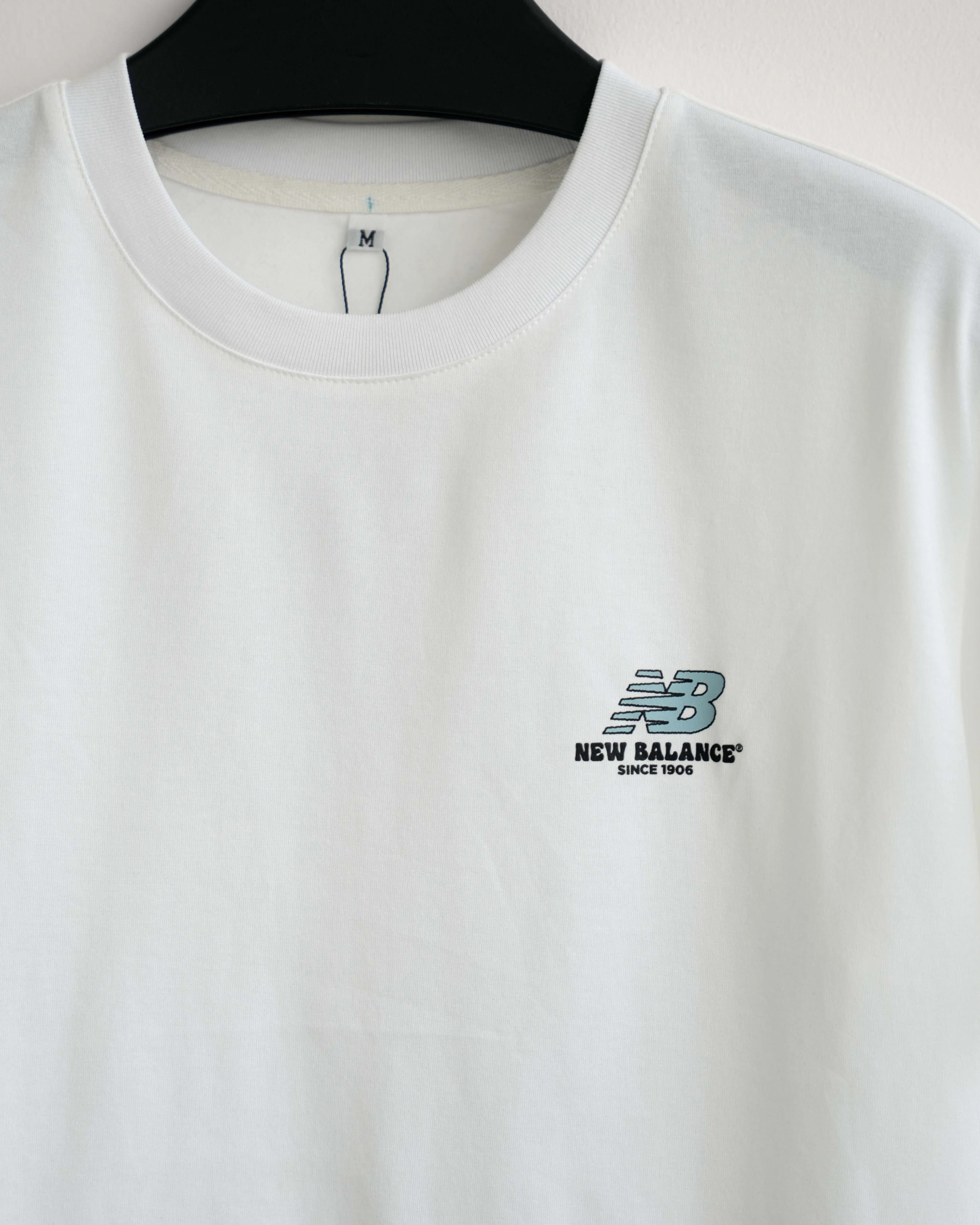 Áo Thun Unisex N.B Iconic Logo Form Regular Màu Trắng - Ảnh chi tiết 5