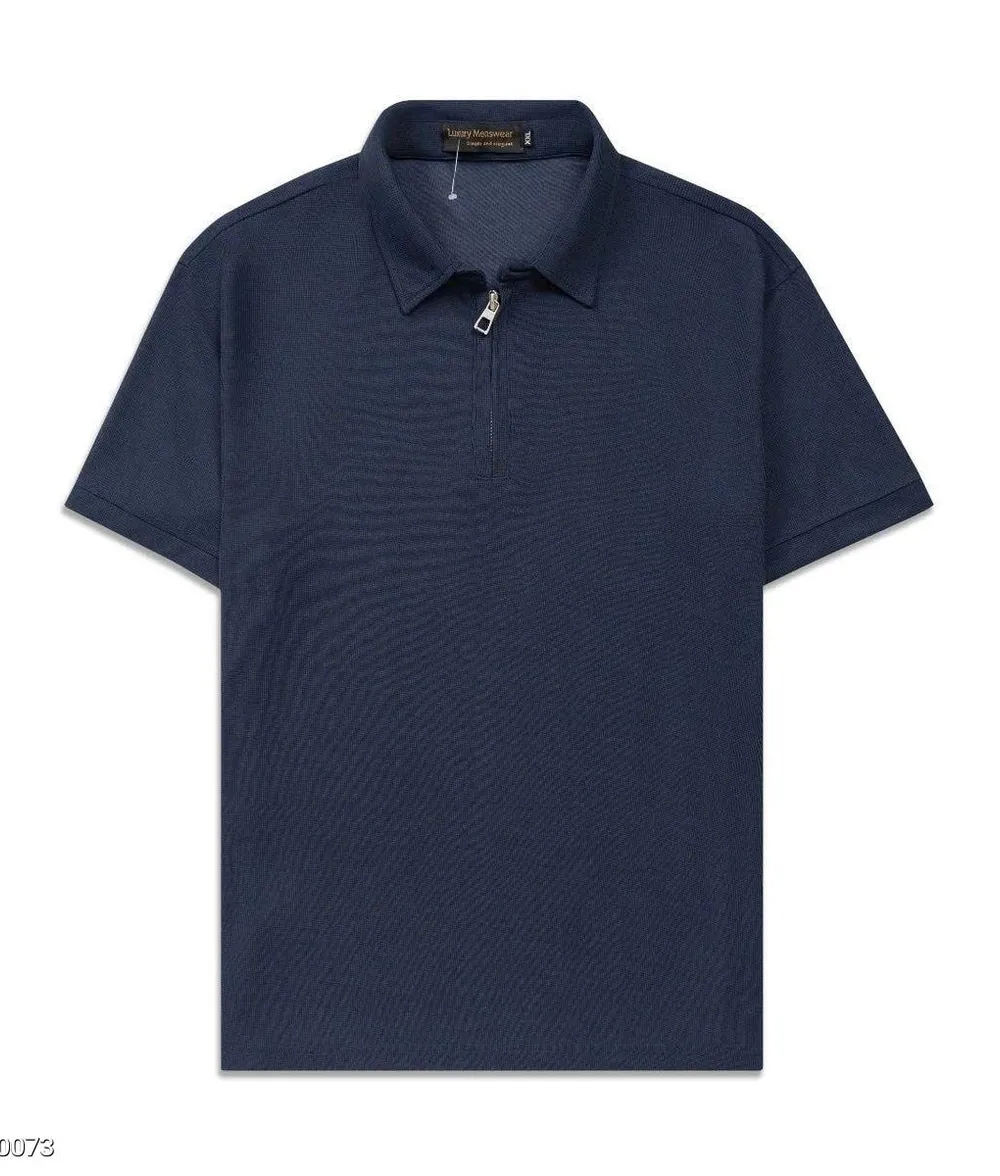 Áo Thun Polo Nam  Cổ Bẻ Tay Vải Cotton Cao Cấp Co Giãn Form Basic Xanh Than
