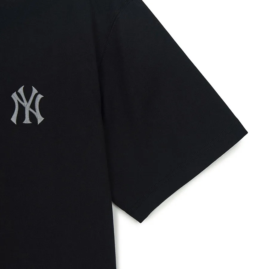 Áo Phông Unisex MLB Vintage Denim NY Màu Đen - Ảnh chi tiết 3