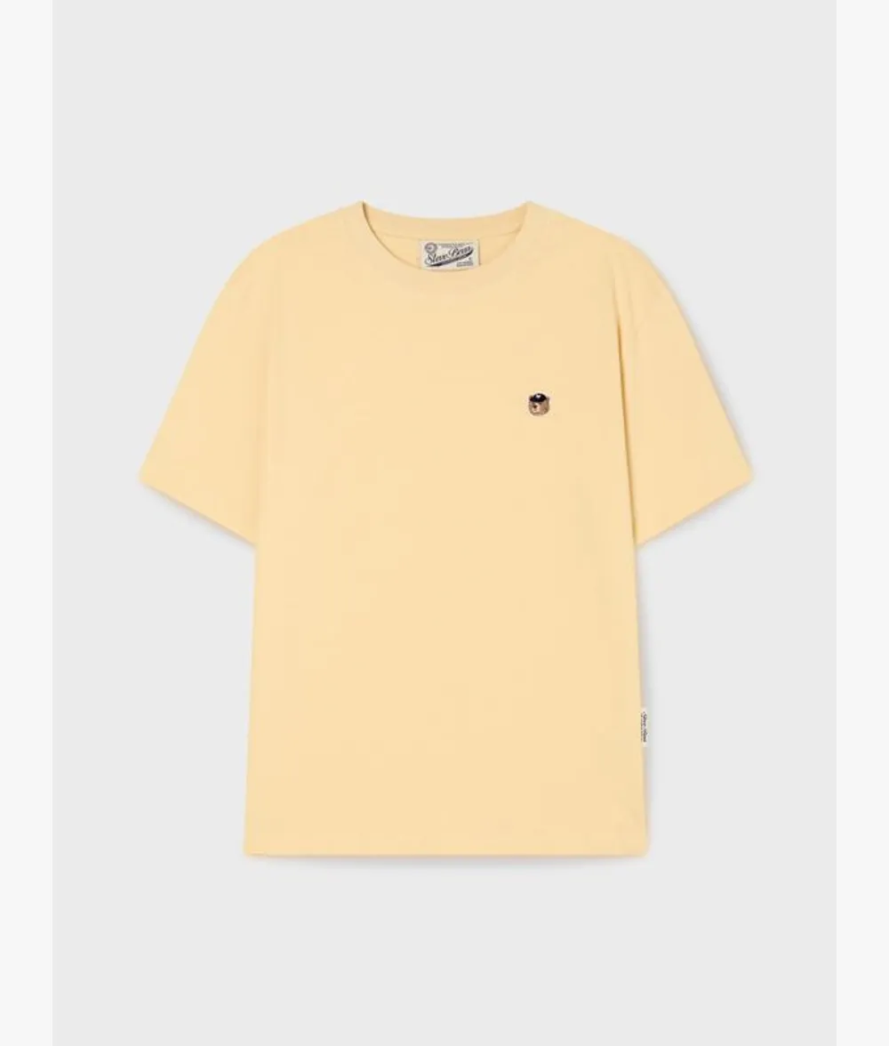Áo Phông Unisex WHOAU Steve Head Patch Tshirt - Vàng - Ảnh chi tiết 1