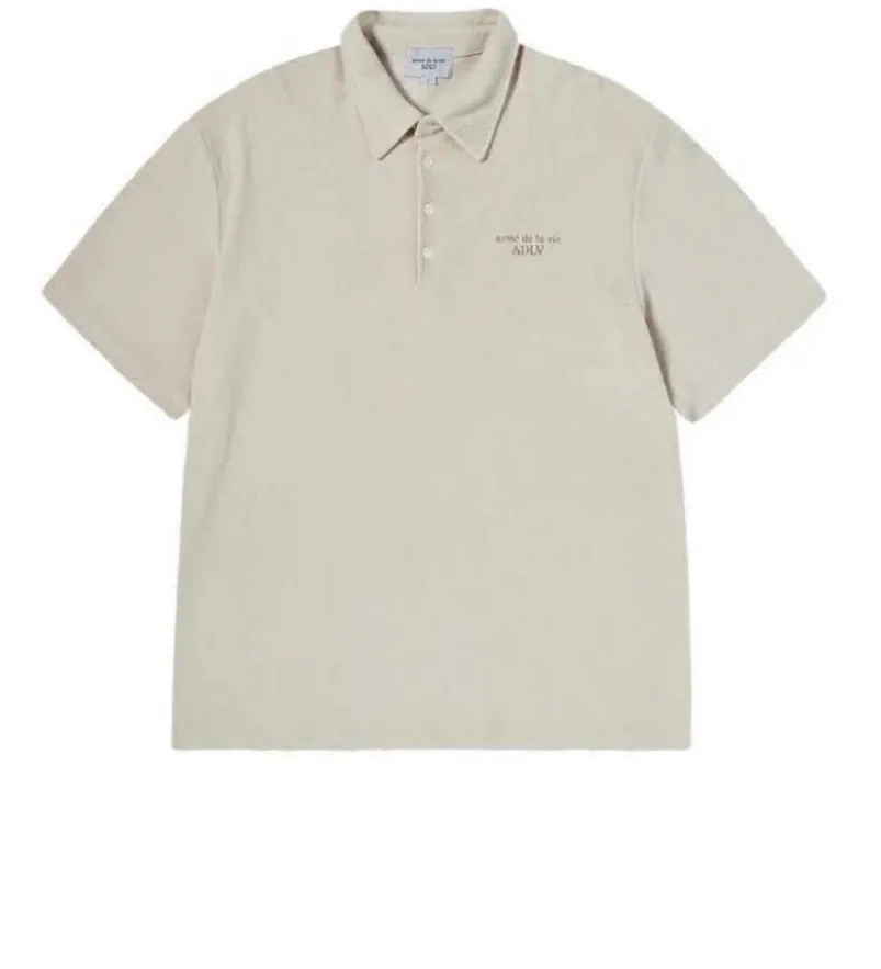 Áo Polo ADLV Basic màu be - Ảnh chi tiết 7