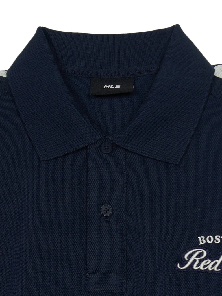 Áo Polo MLB Varsity Sportive Boston Red Sox Navy - Ảnh chi tiết 3