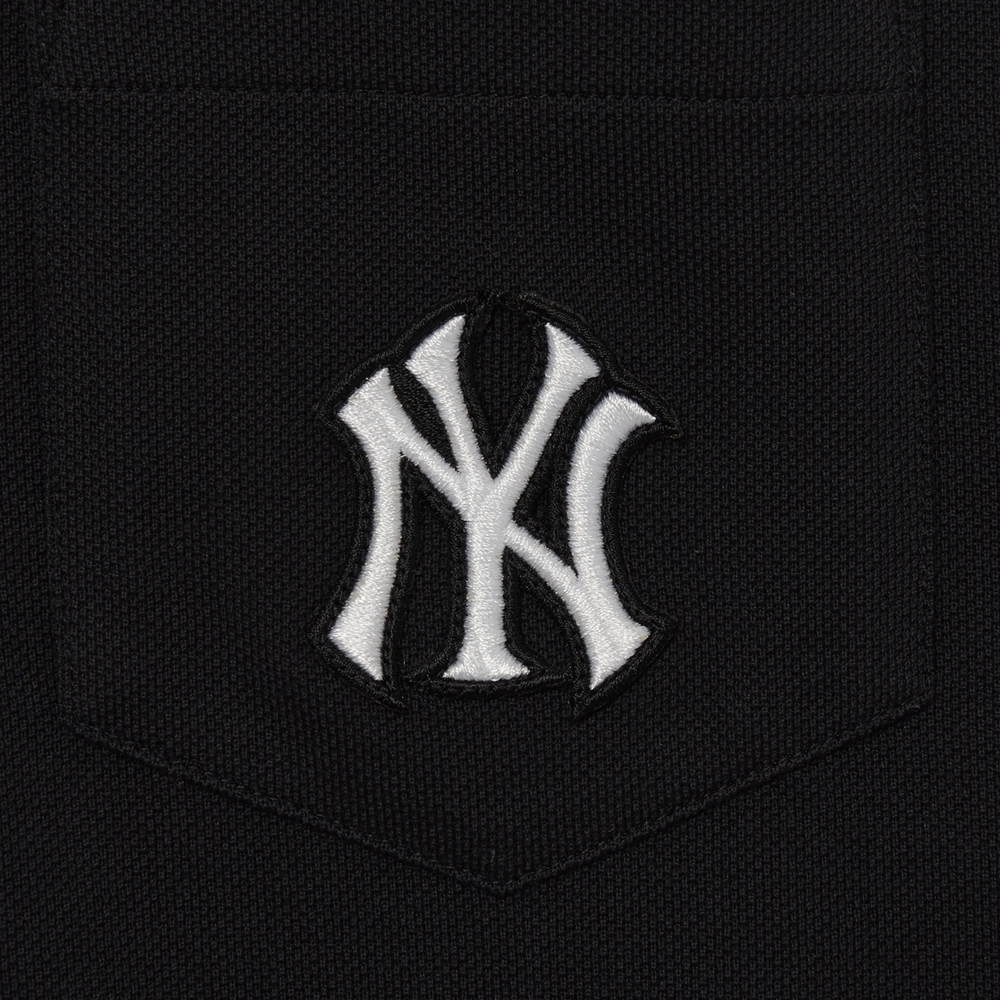 Áo Polo Nam MLB Cổ Bẻ Tay Ngắn Màu Đen - Ảnh chi tiết 11
