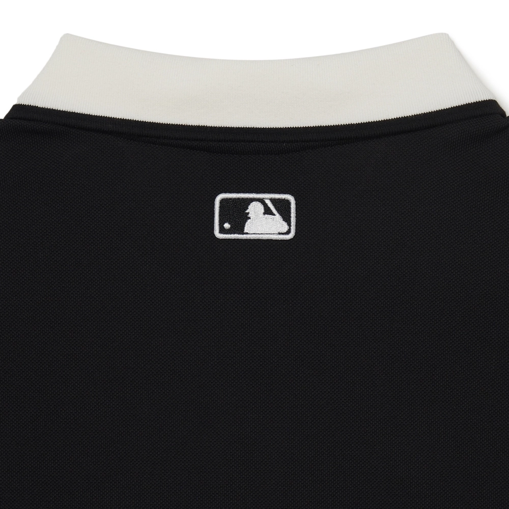 Áo Polo Nam MLB Cổ Bẻ Tay Ngắn Màu Đen - Ảnh chi tiết 10