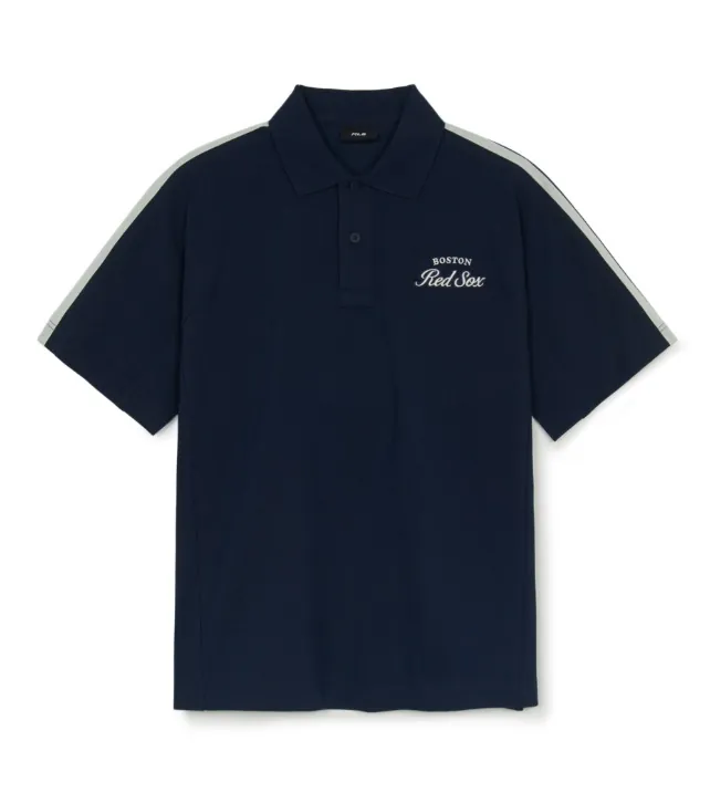Áo Polo Nam Pandarius - Áo Polo MLB Varsity Sportive Boston Red Sox Navy