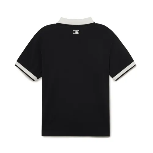 Áo Polo Nam MLB Cổ Bẻ Tay Ngắn Màu Đen - Ảnh chi tiết 7