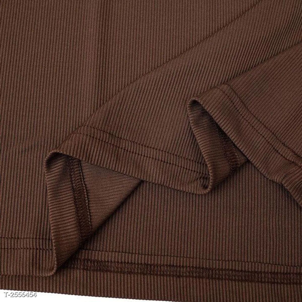 Áo Thun Body Dài Tay Nam Cổ Cao Giữ Nhiệt Vải Thun Gân Slim Fit Màu Nâu - Ảnh chi tiết 4