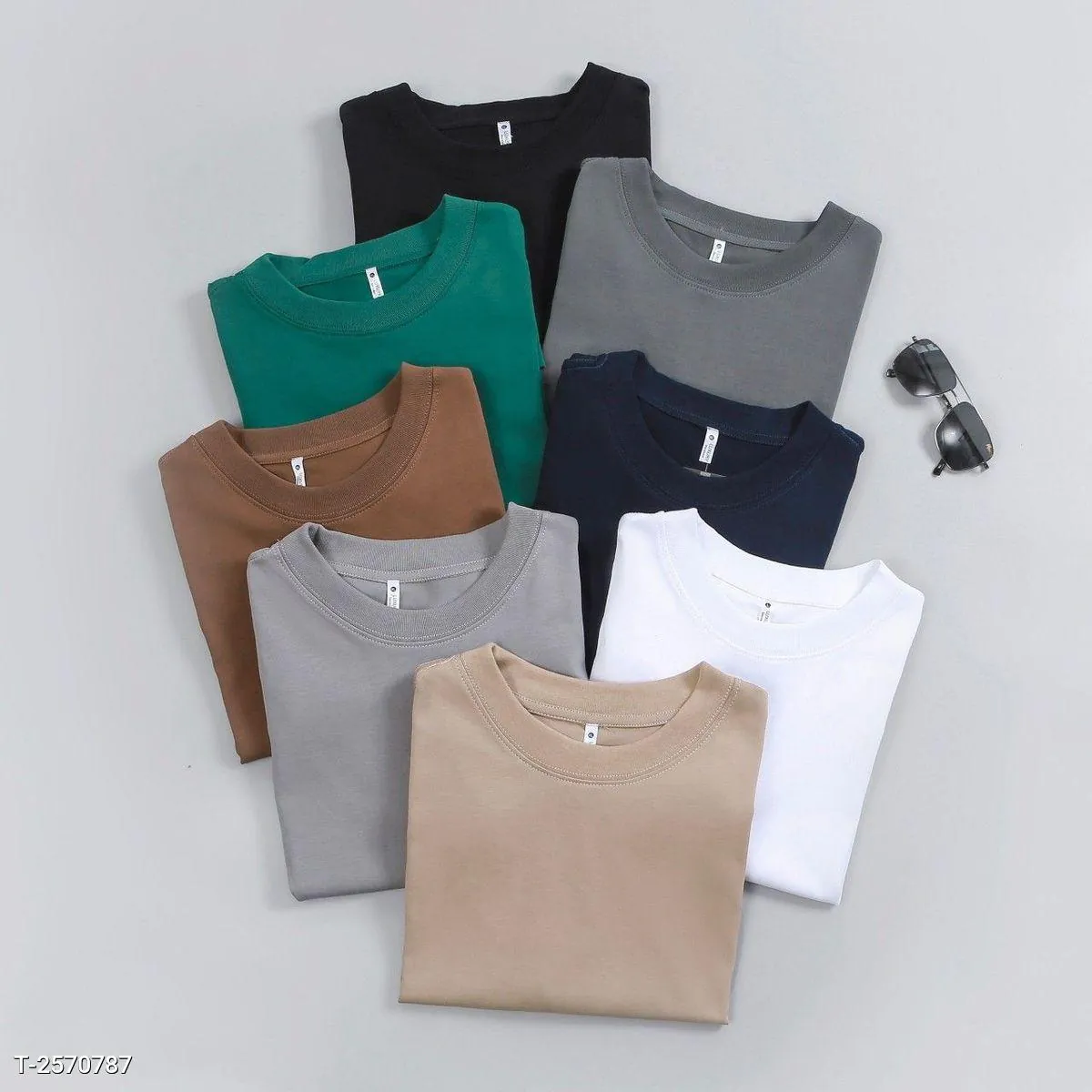 Áo Thun Nam 100% Cotton Form Basic Mềm Mại Thoáng Khí Màu Trắng - góc khác