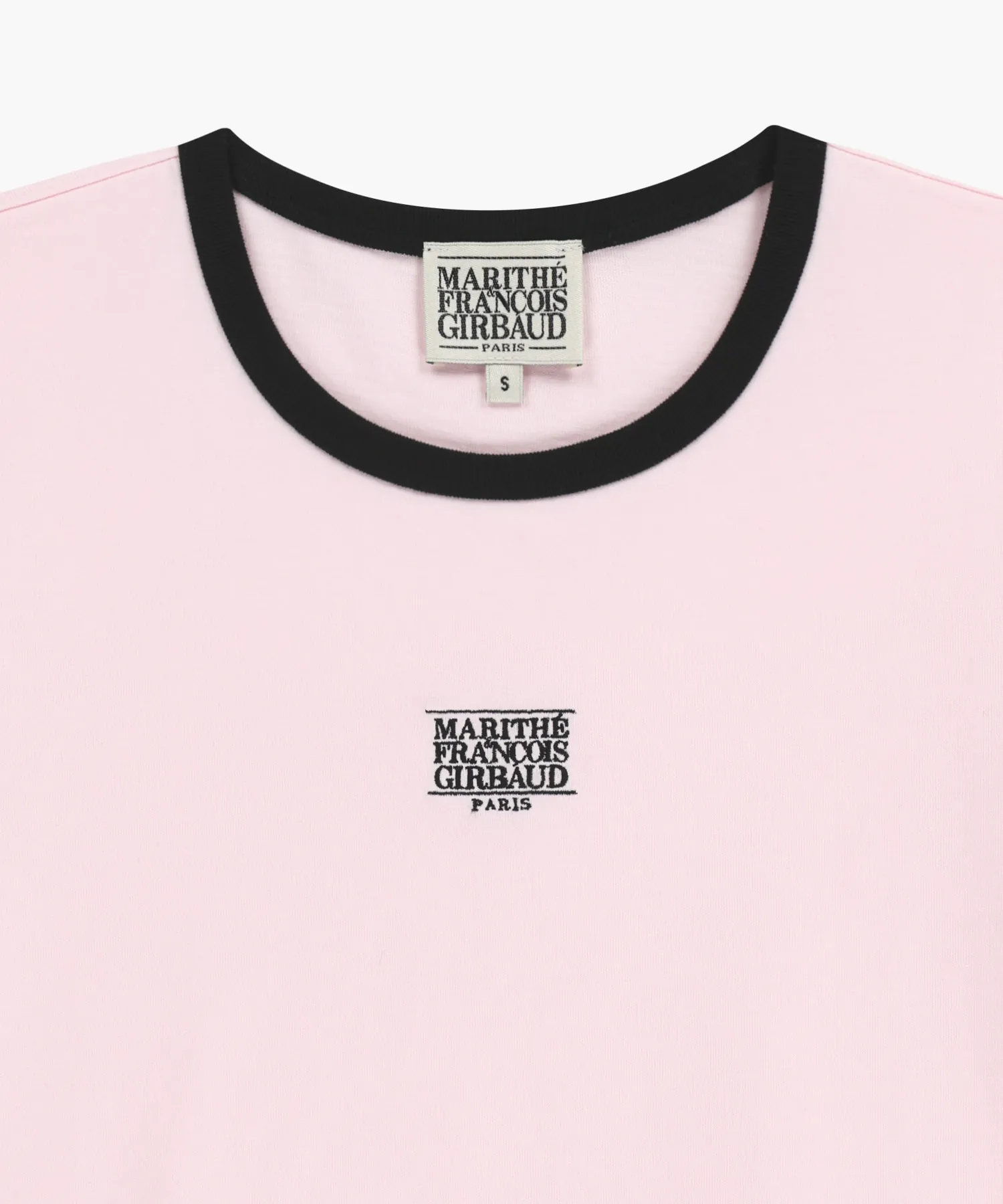 Áo Thun Nữ Marithe Classic Logo Ringer Tee Màu Hồng - Ảnh chi tiết 11