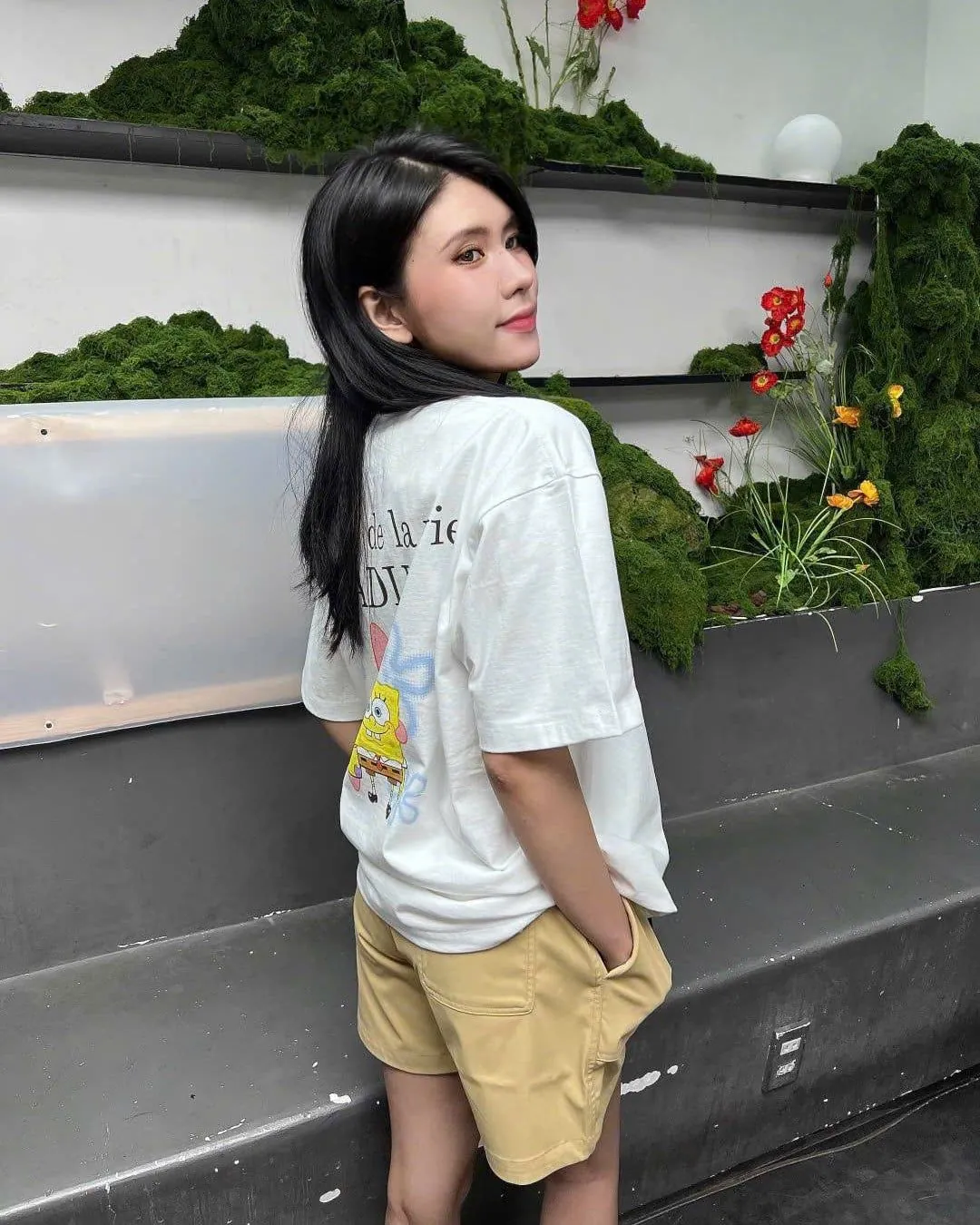 Áo Thun Unisex ADLV Acmé de la vie Seri Bọt Biển Spongebob Màu Trắng - Ảnh chi tiết 6