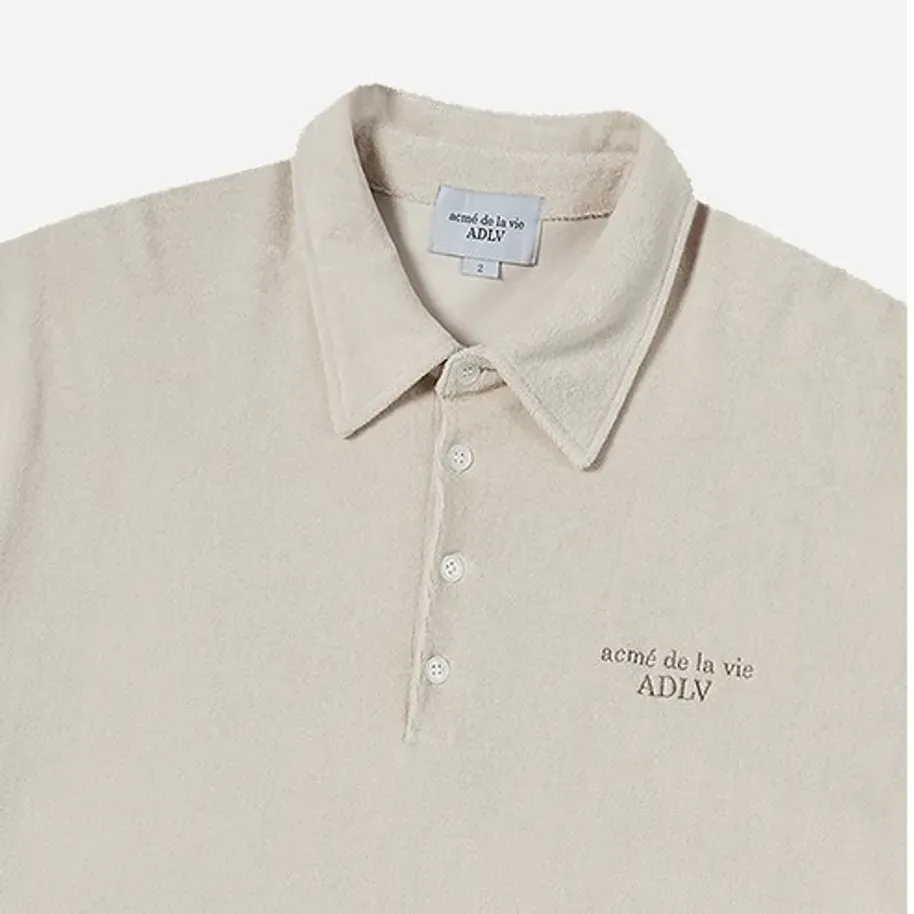 Áo Polo ADLV Basic màu be - Ảnh chi tiết 8