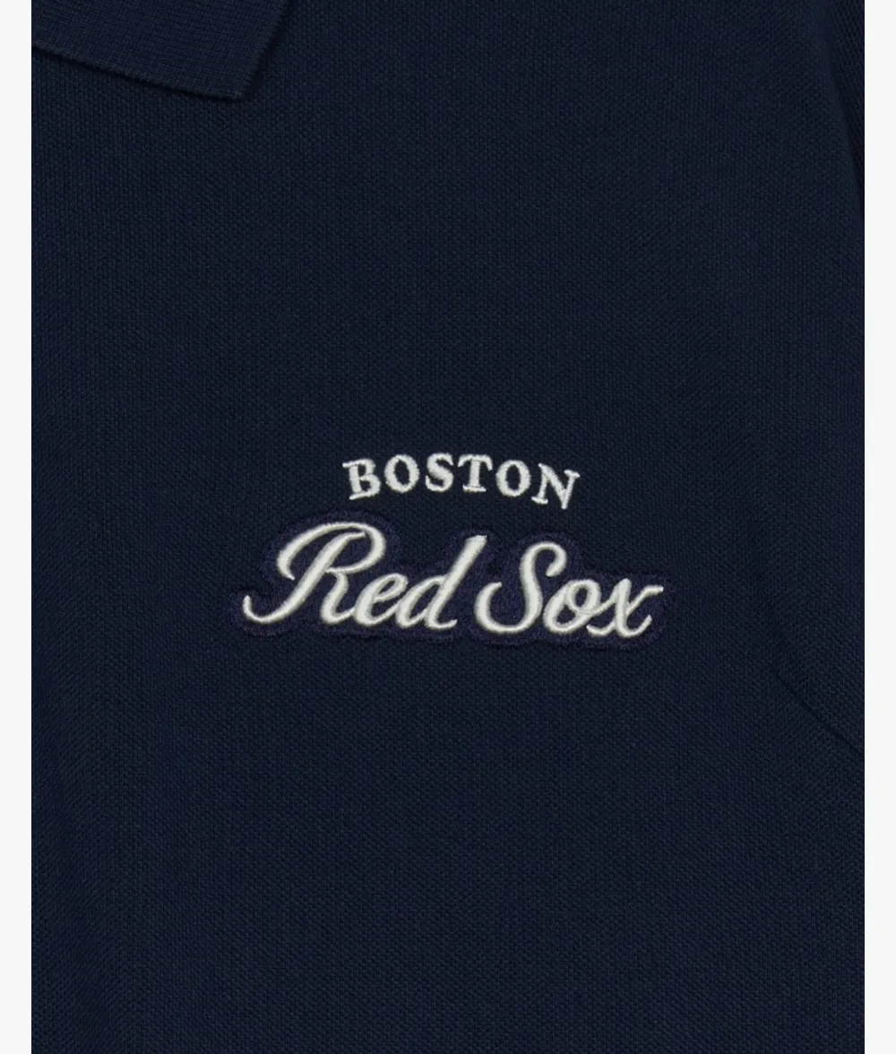 Áo Polo MLB Varsity Sportive Boston Red Sox Navy - Ảnh chi tiết 5