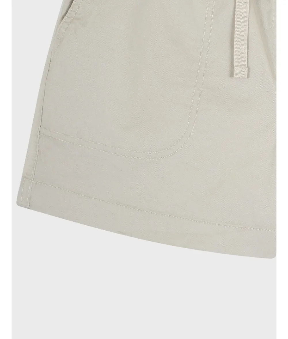 Quần Short Nữ WHOAU Steve Basic Shorts Màu Be - Ảnh chi tiết 5