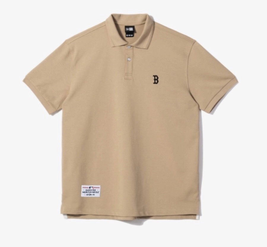 Áo Polo New Era Boston Red Sox Form Regular Fit Nâu Nhạt - Ảnh chi tiết 2