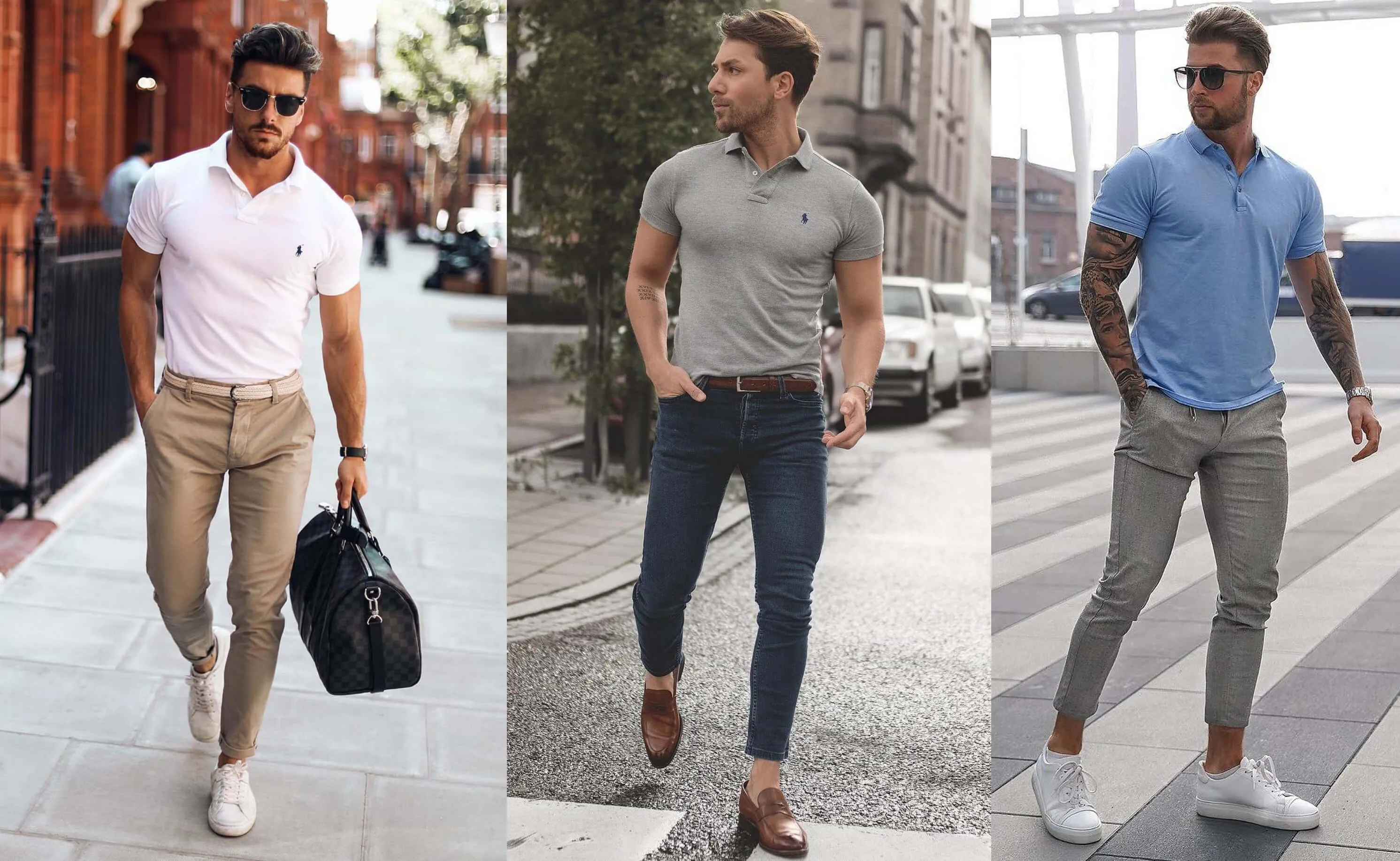Cách phối đồ với áo polo nam tay ngắn thời thượng