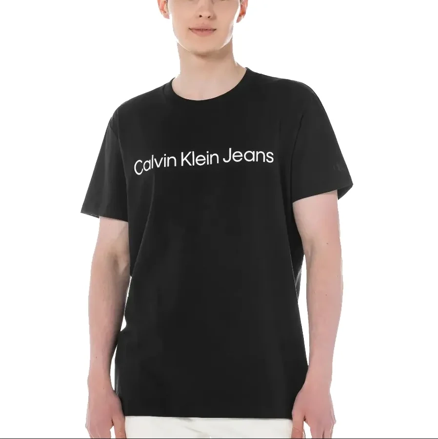 Áo Phông Calvin Klein Jeans Basic Đen - Ảnh chi tiết 1