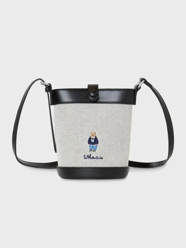 Áo Polo Nam Pandarius - Túi bucket nữ vải canvas – WHOAU Steve Bear màu đen