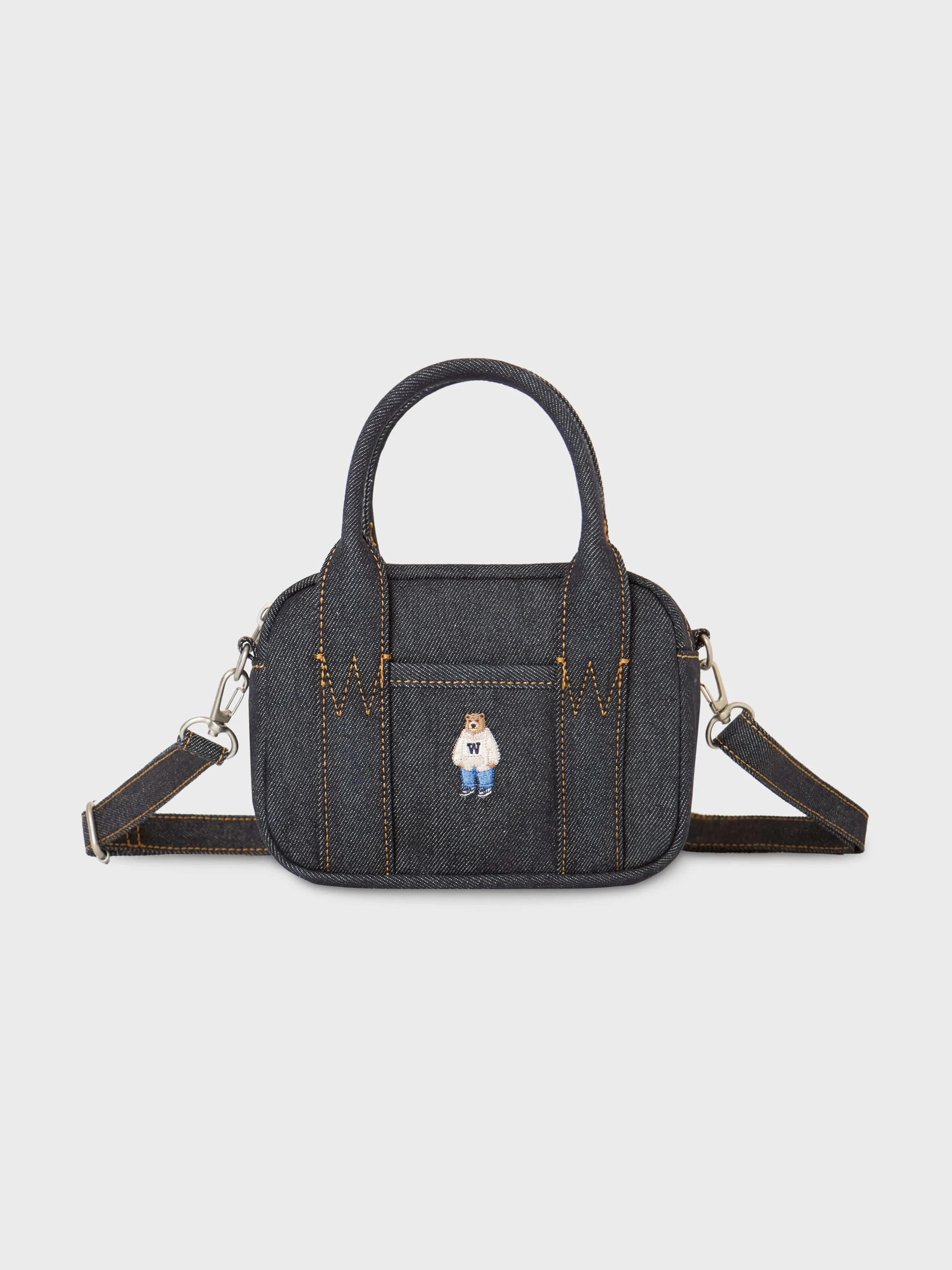 Áo Polo Nam Pandarius - Túi Whoau Steve Denim Pocket Cross Size 18 - Xanh Đậm